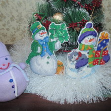 Работа «Снеговики»