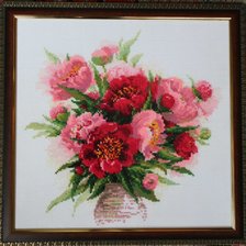 Работа «Пионы в вазе»
