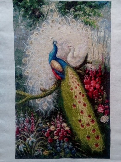 Работа «Два павлина»