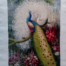 Работа «Два павлина»