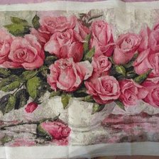 Работа «Розовые розы»