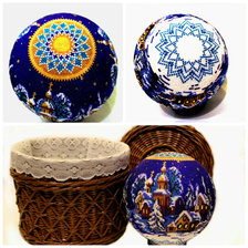 Работа «Зимний вечер в деревне»