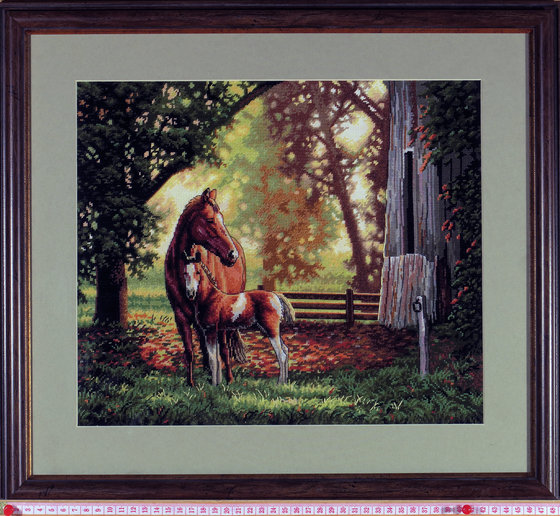 Работа «Лошадь с жеребенком»