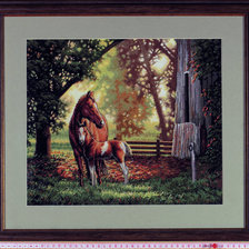 Работа «Лошадь с жеребенком»