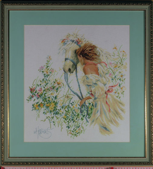 Работа «Девушка и лошадь»