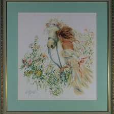 Работа «Девушка и лошадь»