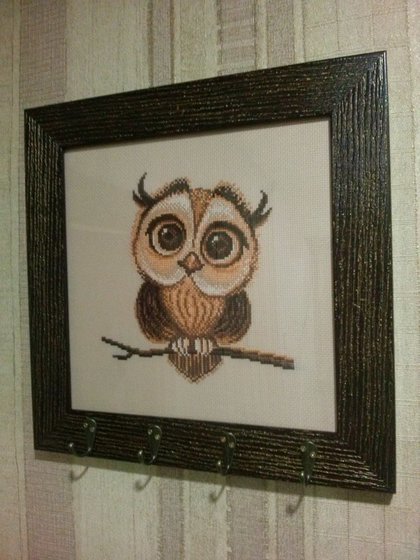 Работа «Оформленная ключница»