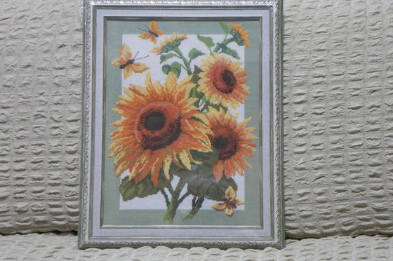 Работа «Матрёнин посад. рисунок на канве (проба пера)»