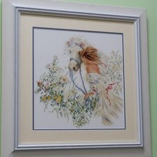 Работа «девушка с конем»