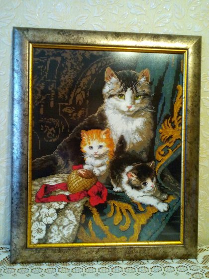 Работа «Кошачье семейство»
