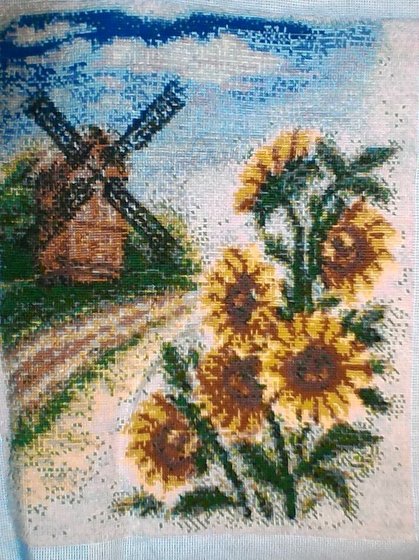 Работа «Подсолнухи»