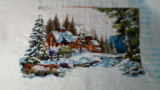 Работа «Зимний пейзаж»