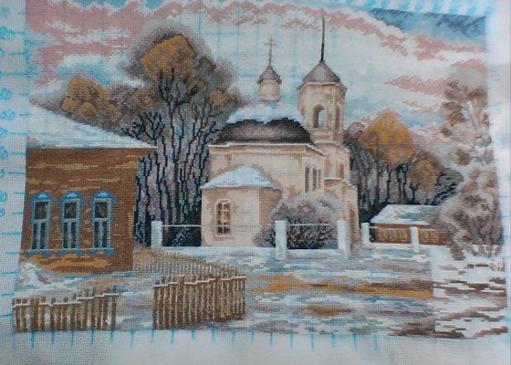 Работа «Морозное утро»