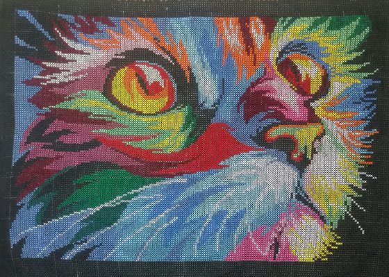 Работа «радужный кот»