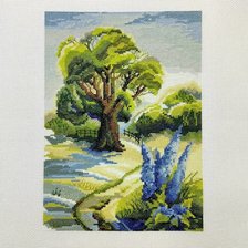 Работа «Тропинка через поле по дизайну Н. Галумовой.»