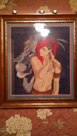 Работа «Индеец и лев»