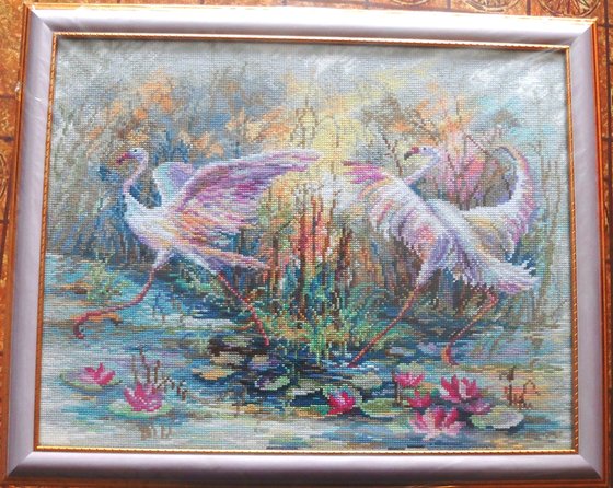 Работа «Танец фламинго»