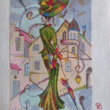 Работа «Барышня  ( картина в стиле модерн)»