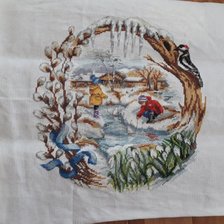 Работа «Весенняя миниатюра»