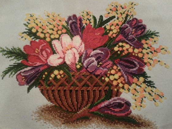 Работа «Цветочная корзина»