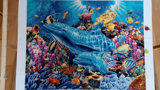 Работа «Дельфины в океане»