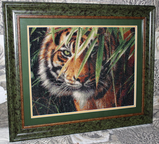Работа «Зеленоглазый тигр»