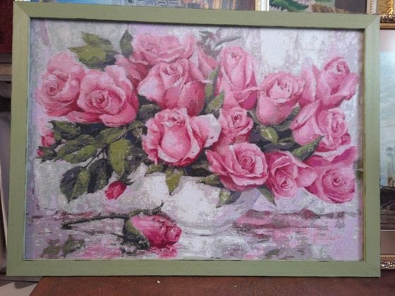 Работа «Розы для дочери»