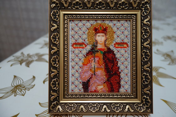 Работа «Икона Св. Ирина бисером от "Чаривна мыть"»