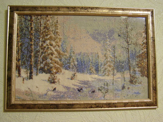 Работа «Зимний денек в лесу»