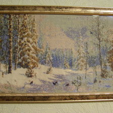 Работа «Зимний денек в лесу»