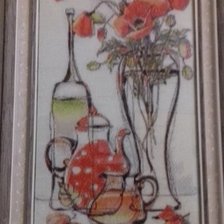 Работа «Композиция с маками»