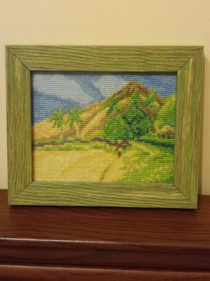 Работа «Гоген. Горы на Таити в оформлении»