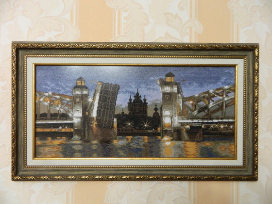 Работа «Питер БольшеОхтинский мост»