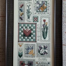 Работа «Tulip Quilt Sampler от Rosewood Manor.»