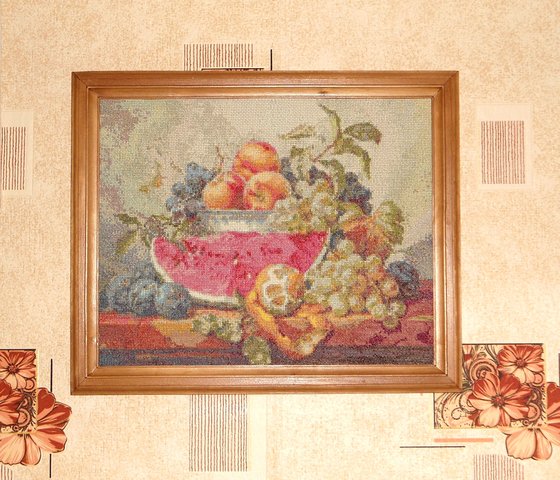 Работа «Натюрморт с арбузом»