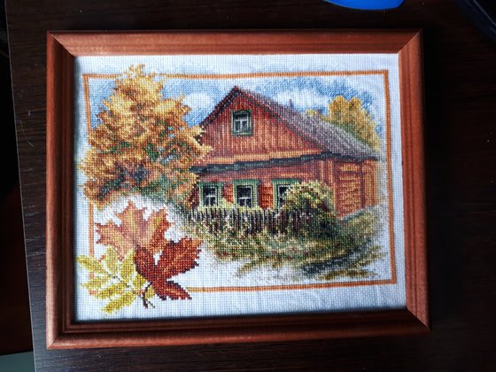 Работа «Осень в деревне»