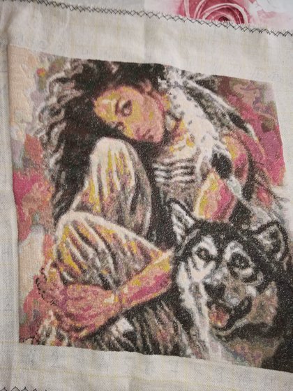 Работа ««devushka s volkam»»