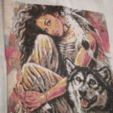 Работа ««devushka s volkam»»