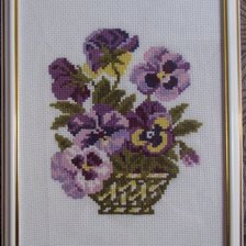 Работа «Анютины глазки»