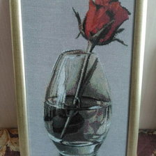 Работа «Роза в стакане»