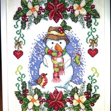 Работа «Весёлый снеговик»