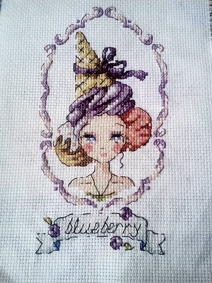 Работа «Мороженка blue berry»