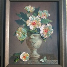 Работа «Белые цветы»