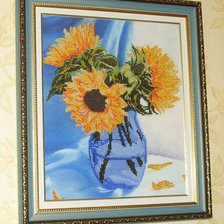 Работа «Подсолнухи (бисер)»