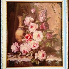 Работа «Мраморные розы»