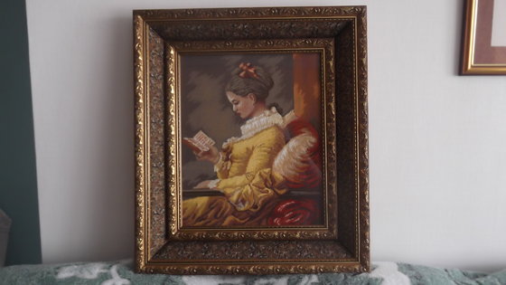 Работа «Читающая девушка.»