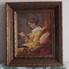 Работа «Читающая девушка.»