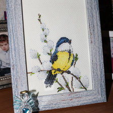 Работа «Синичка. Схема Алены Кошкиной.»