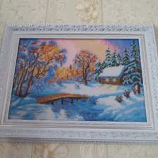 Работа «Рассвет.  Бисер»