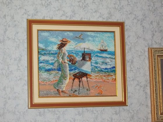 Работа «Маринистка. В др.освещении.»